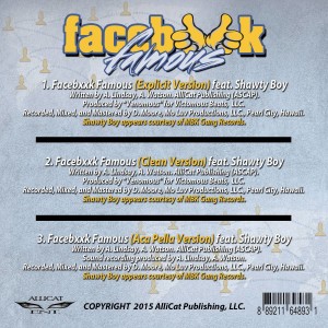 Facebxxk Famous CD Cover (back)