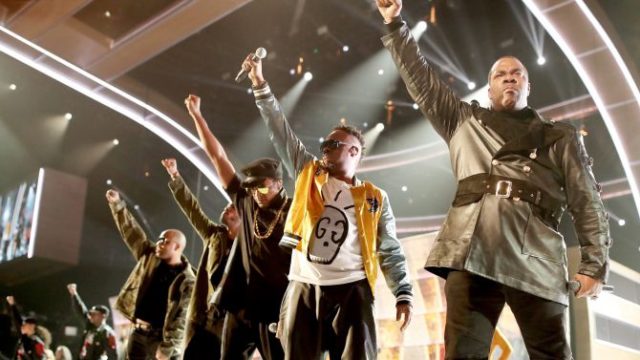 A tribe called quest busta rhymes at 2017 grammys