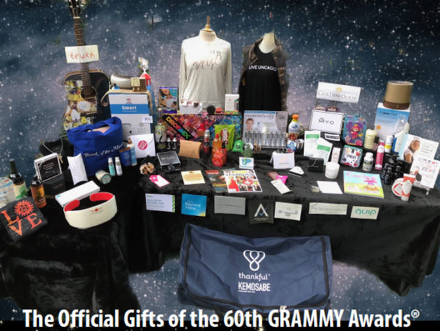 Grammys 2018 Gift bag