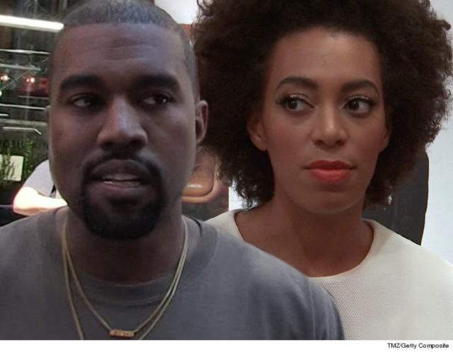 Kanye West and Solange Knowles